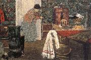 Edouard Vuillard Maid cleaning the room oil painting artist